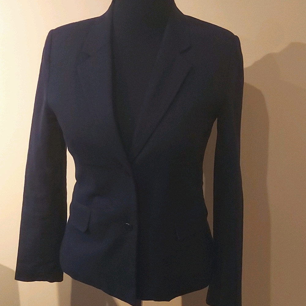 NWOT Navy Linen Blazer